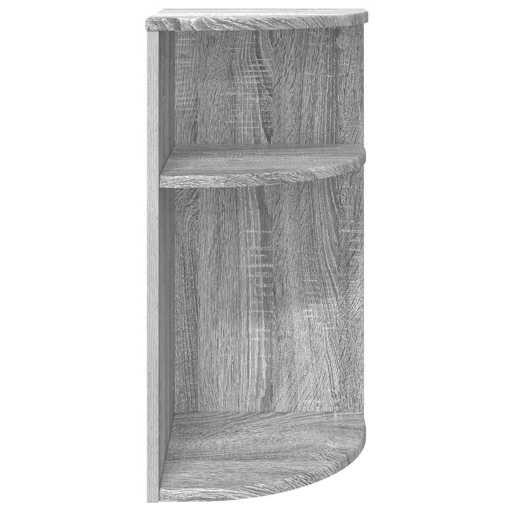 vidaXL End Table Grey Sonoma 29.6 x 29.6 x 60 cm Engineered Wood 5