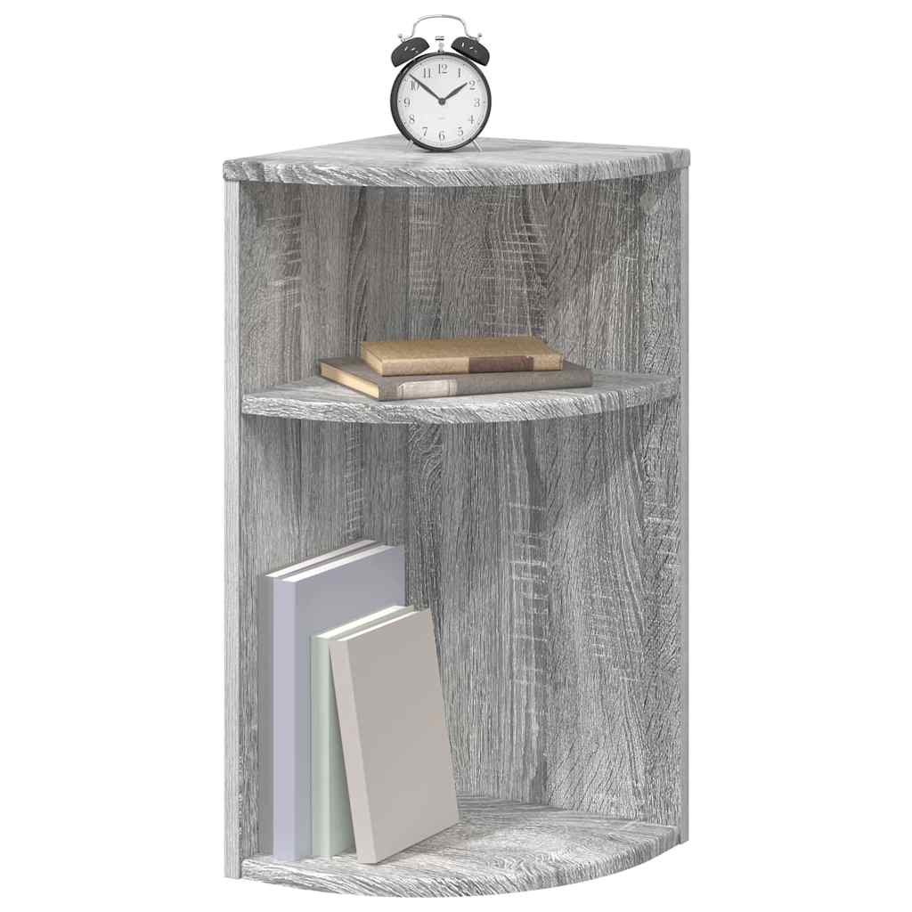 vidaXL End Table Grey Sonoma 29.6 x 29.6 x 60 cm Engineered Wood 3