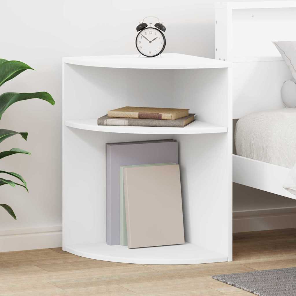vidaXL End Table White 39.7 x 39.7 x 60 cm Engineered Wood 1
