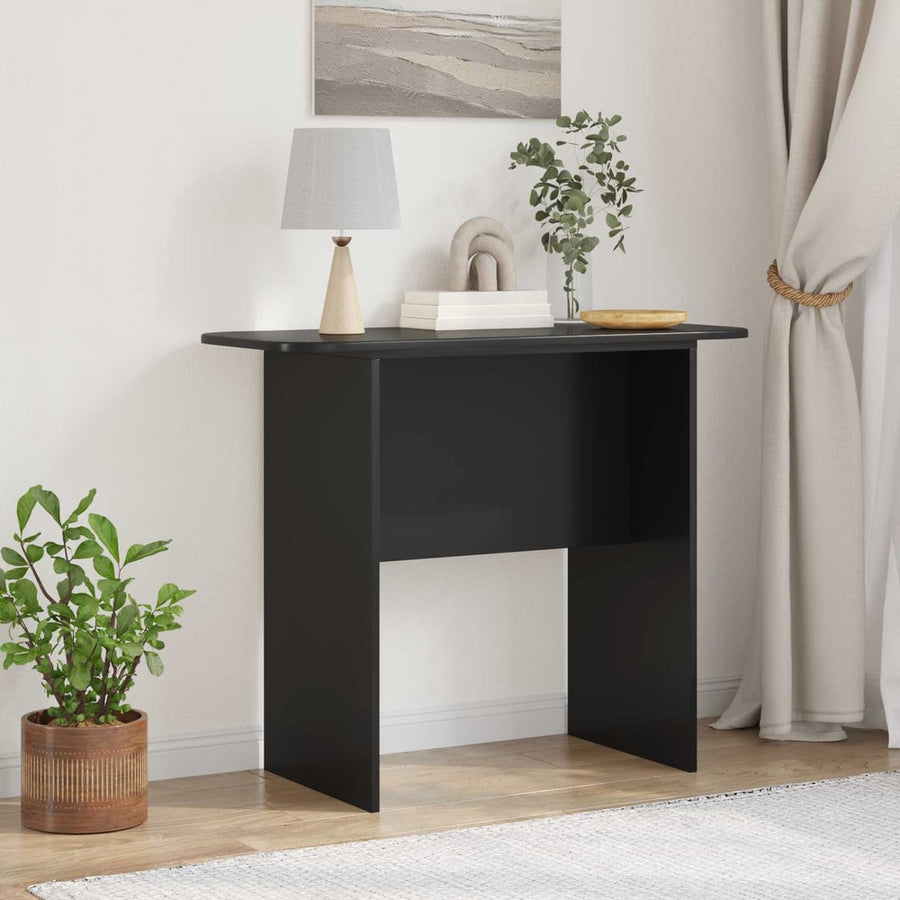 Console Table 93 x 40 x 75 cm Engineered Wood Black