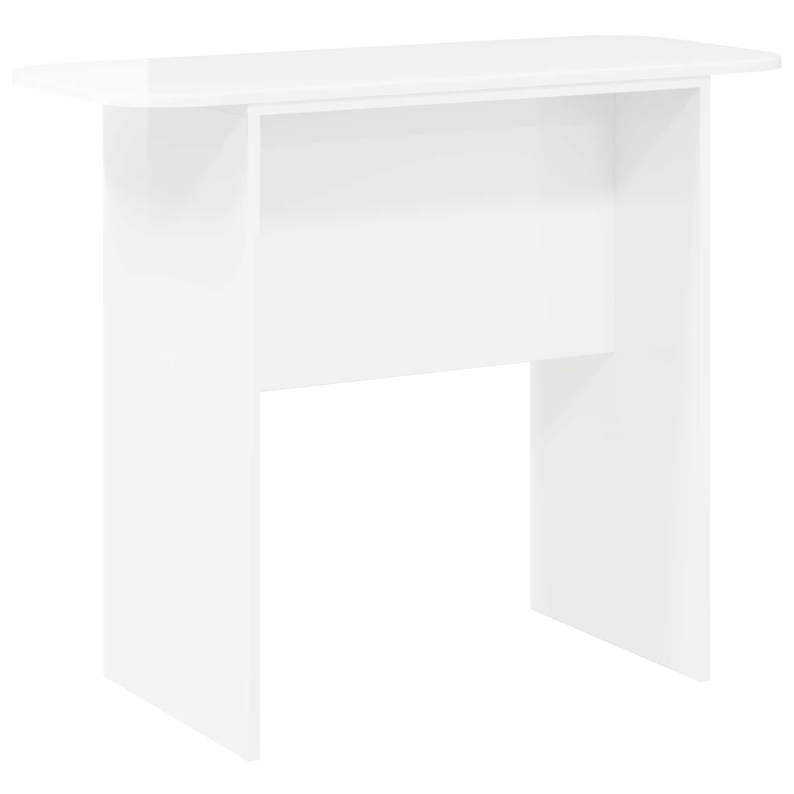 vidaXL Console Table High Gloss White 93 x 40 x 75 cm Engineered Wood 2