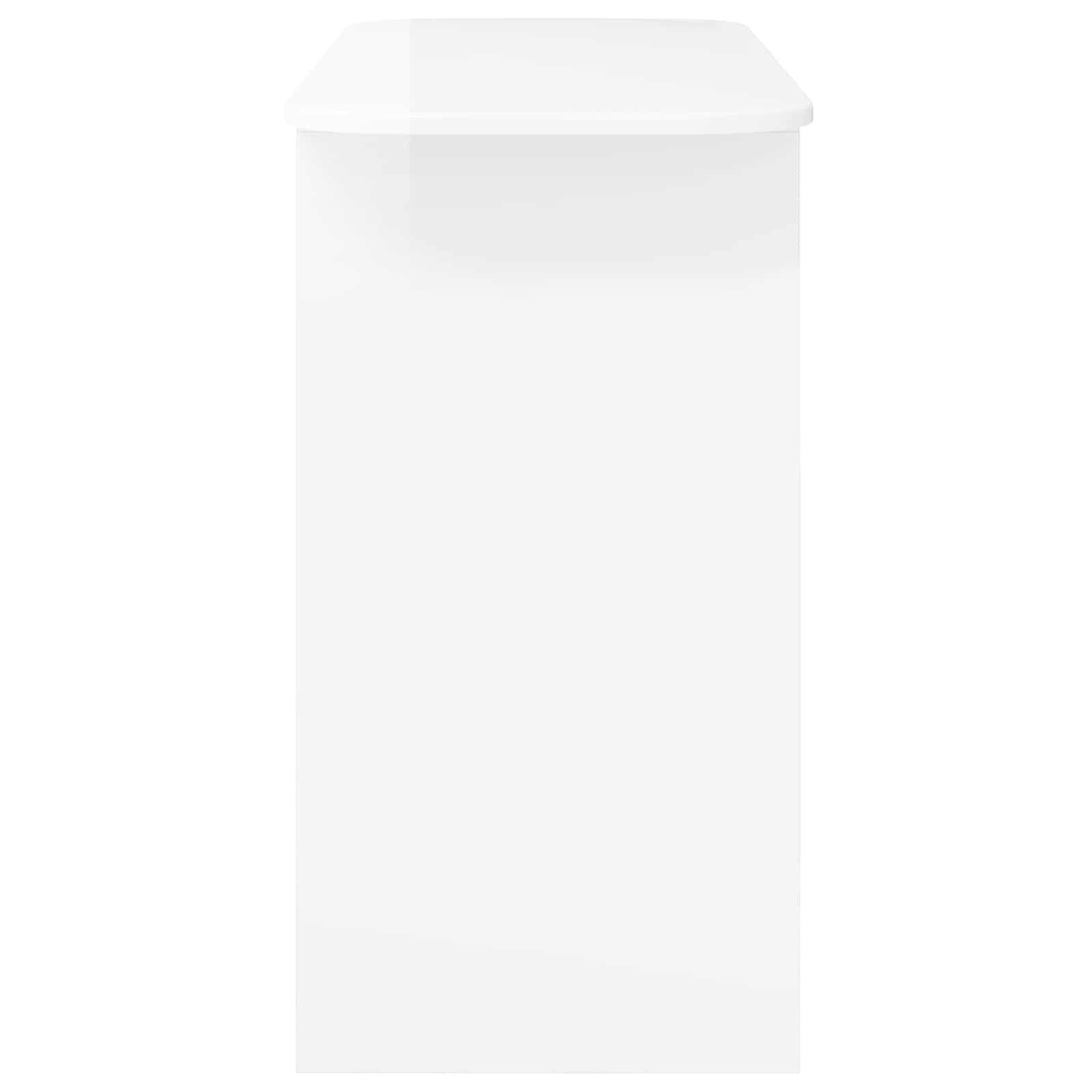 vidaXL Console Table High Gloss White 93 x 40 x 75 cm Engineered Wood 6
