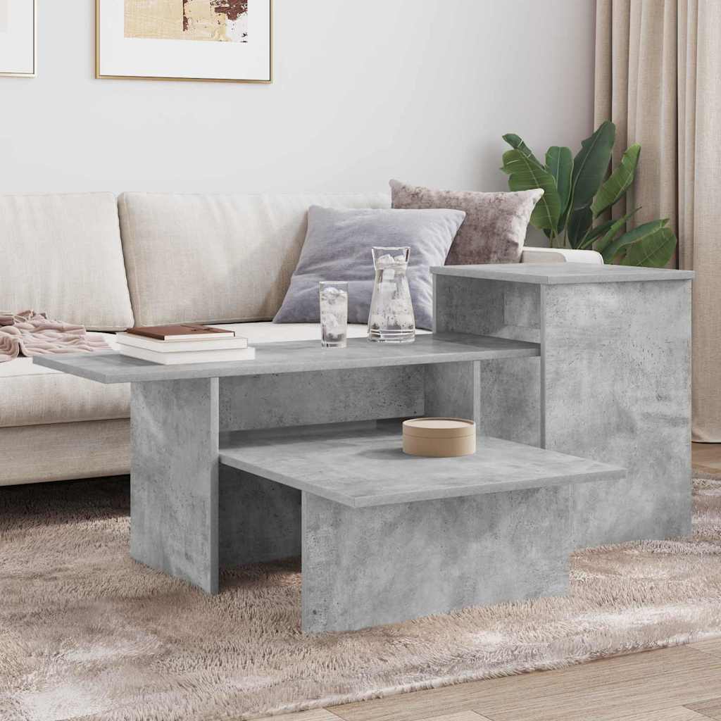 vidaXL Console Table Concrete Grey 91.5 x 35 x 38.5 cm Engineered Wood 4