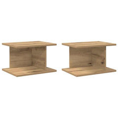 vidaXL Bedside Table 2 pcs Artisan Oak 40 x 30 x 25 cm Engineered Wood 2