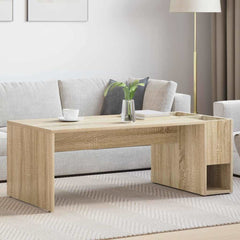 Coffee Table 101.5 x 50 x 37 cm Engineered Wood Sonoma oak