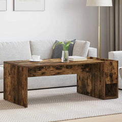 Coffee Table 101.5 x 50 x 37 cm Engineered Wood Smoked oak