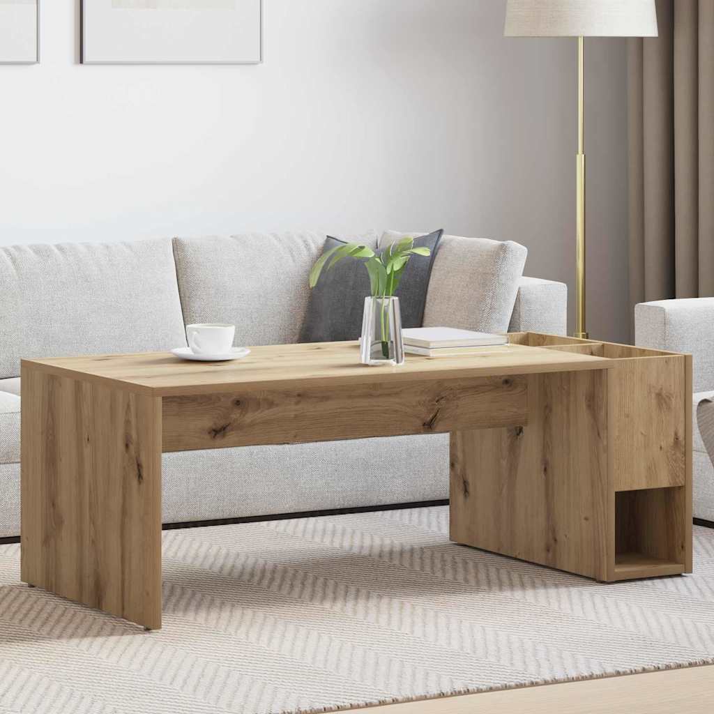 Coffee Table 101.5 x 50 x 37 cm Engineered Wood Artisan oak