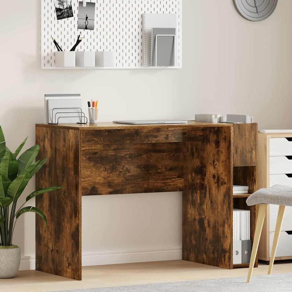 Desk Engineered Wood 109 x 50 x 78 cm Smoked oak