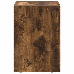 vidaXL Bedside Table ELST Smoked Oak 29.5 x 33.5 x 50 cm 5