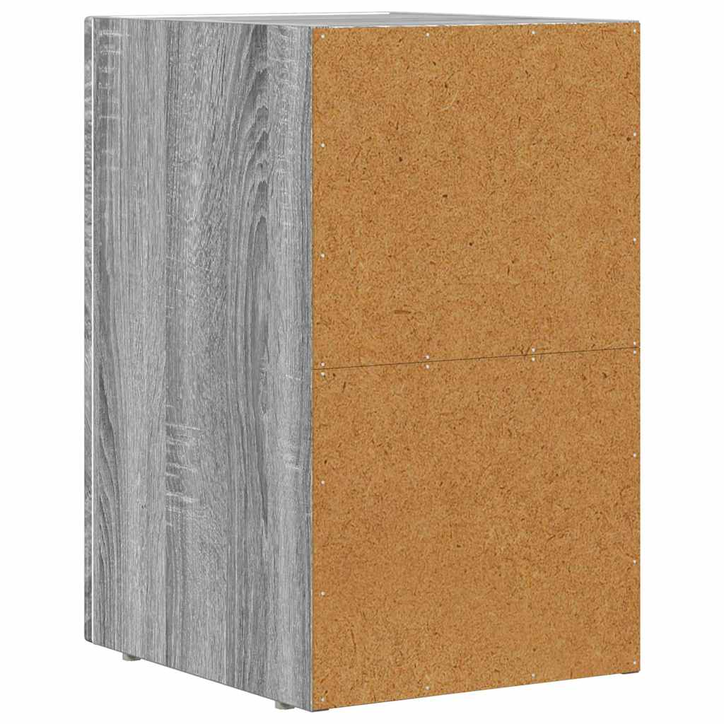 vidaXL Bedside Table ELST Grey Sonoma 29.5 x 33.5 x 50 cm 6