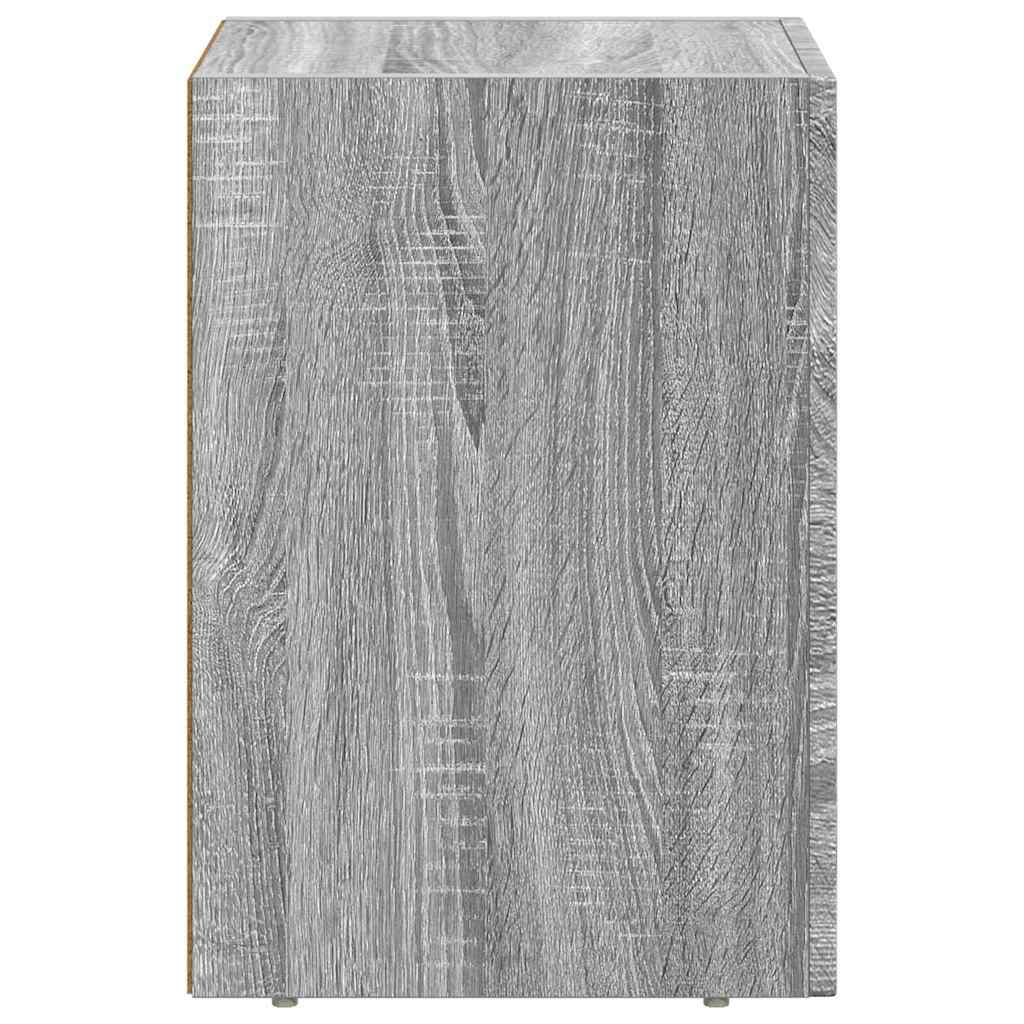 vidaXL Bedside Table ELST Grey Sonoma 29.5 x 33.5 x 50 cm 5