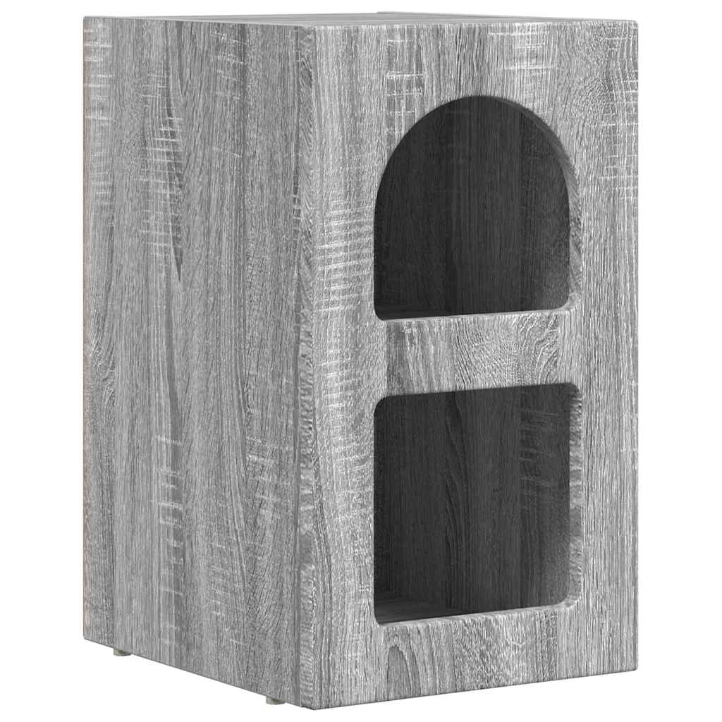 vidaXL Bedside Table ELST 2 pcs Grey Sonoma 29.5 x 33.5 x 50 cm 5
