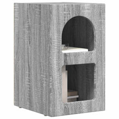 vidaXL Bedside Table ELST 2 pcs Grey Sonoma 29.5 x 33.5 x 50 cm 3