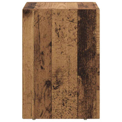 vidaXL Bedside Table ELST Old Wood 29.5 x 33.5 x 50 cm Engineered Wood 5
