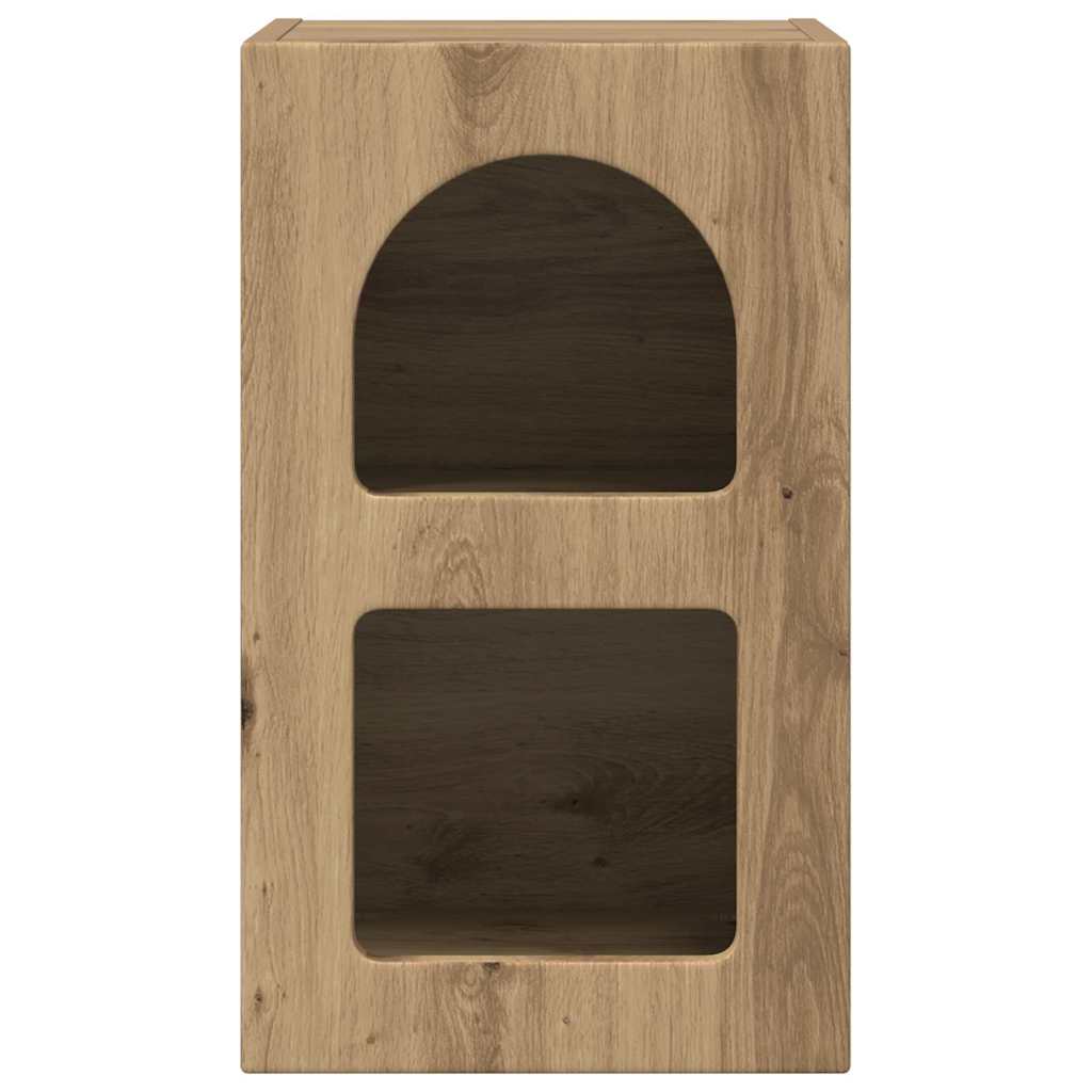 vidaXL Bedside Table ELST Artisan Oak 29.5 x 33.5 x 50 cm 4