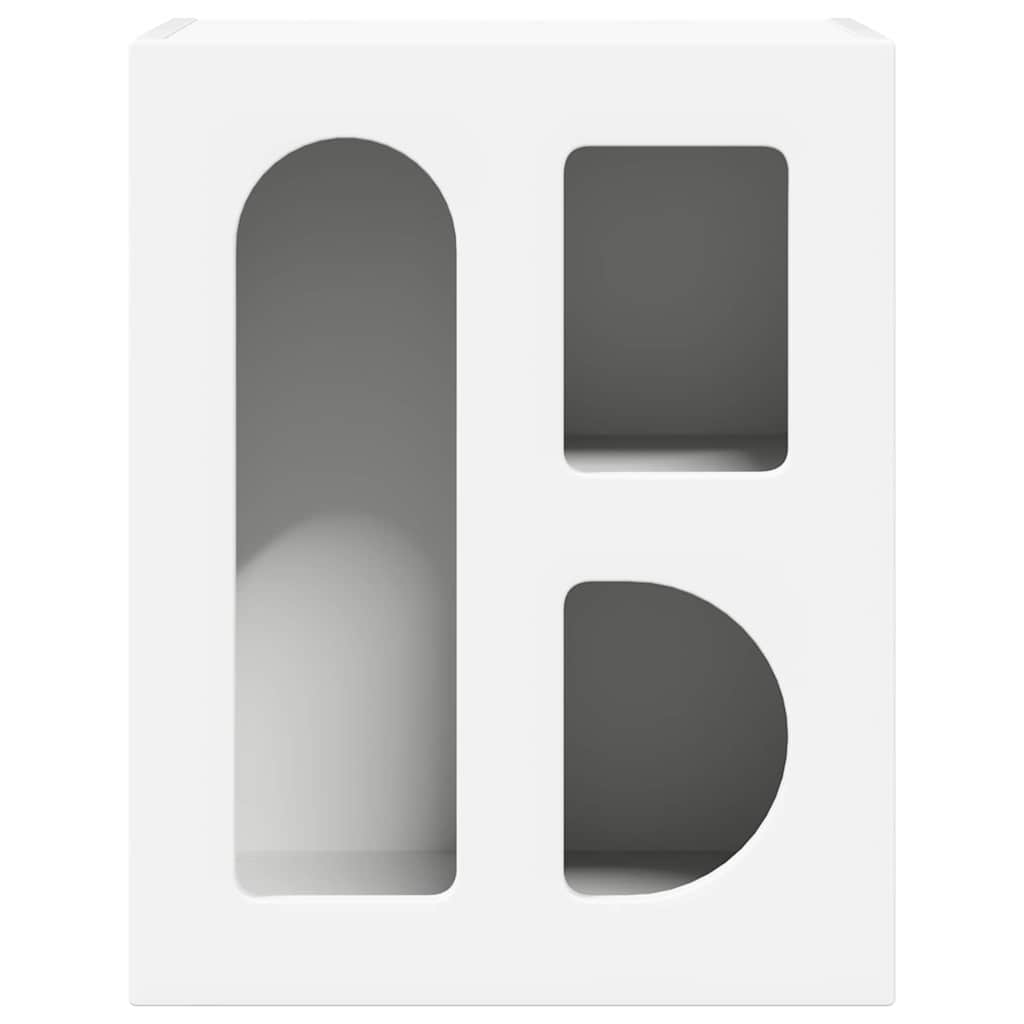 Bedside Table ELST 40 x 35 x 50 cm White 2