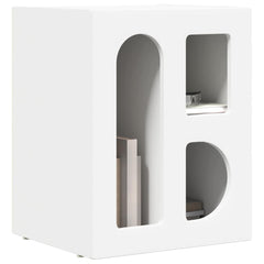 vidaXL Bedside Table ELST 2 pcs White 40 x 35 x 50 cm Engineered Wood 3