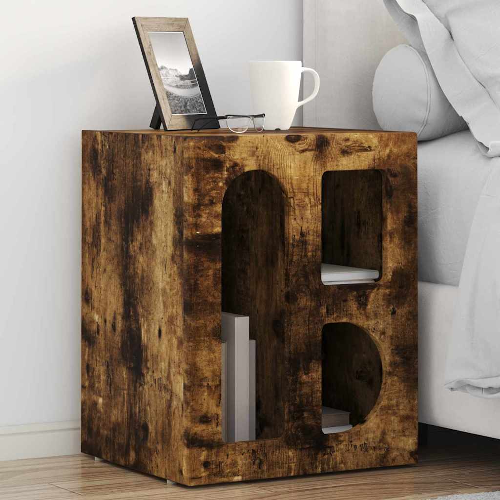 Bedside Table ELST Smoked oak