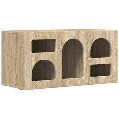 vidaXL TV Cabinet ELST 80 x 35 x 40 cm Sonoma Oak Engineered Wood 2