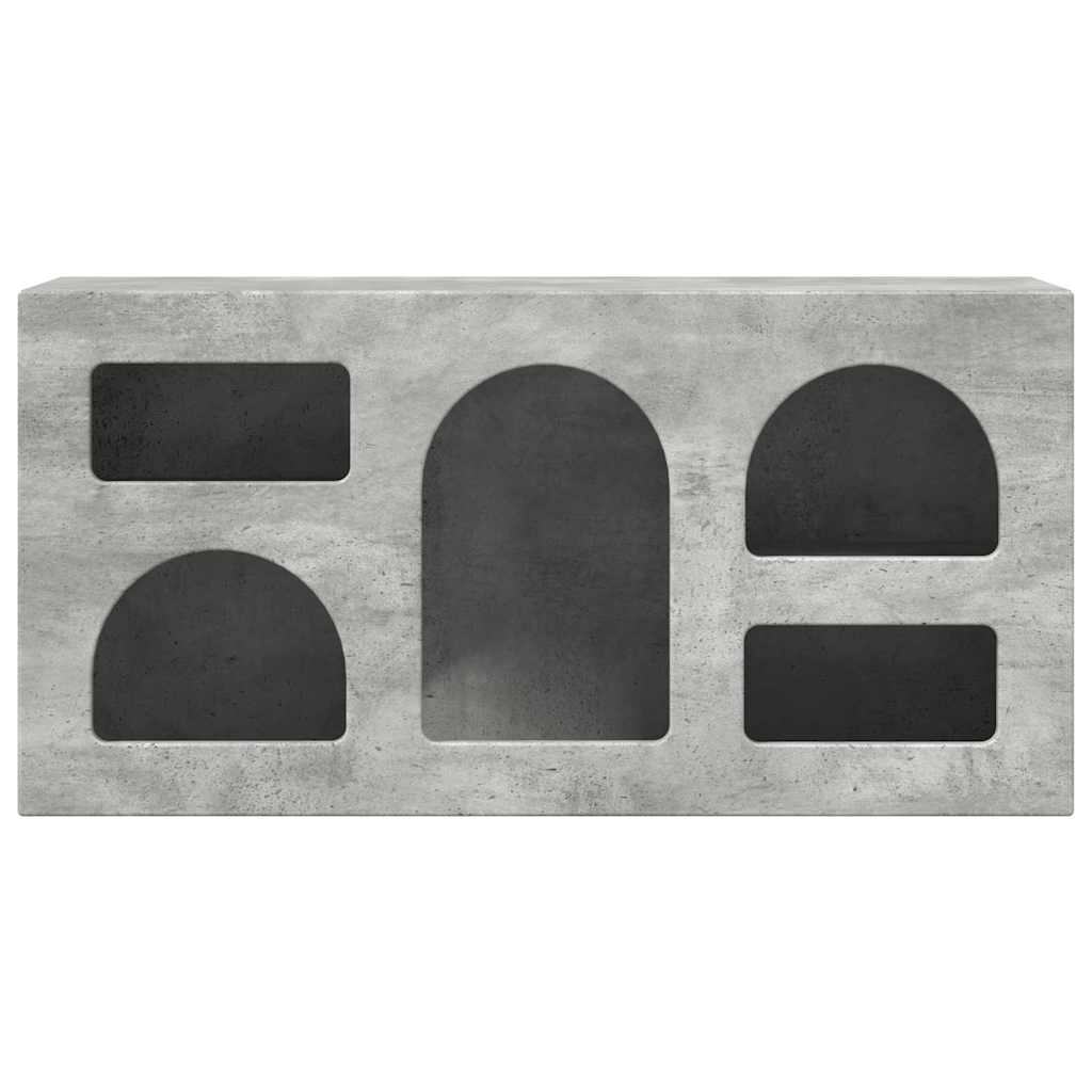 vidaXL TV Cabinet ELST 80 x 35 x 40 cm Concrete Grey Engineered Wood 5