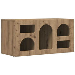 vidaXL TV Cabinet ELST 80 x 35 x 40 cm Artisan Oak Engineered Wood 2