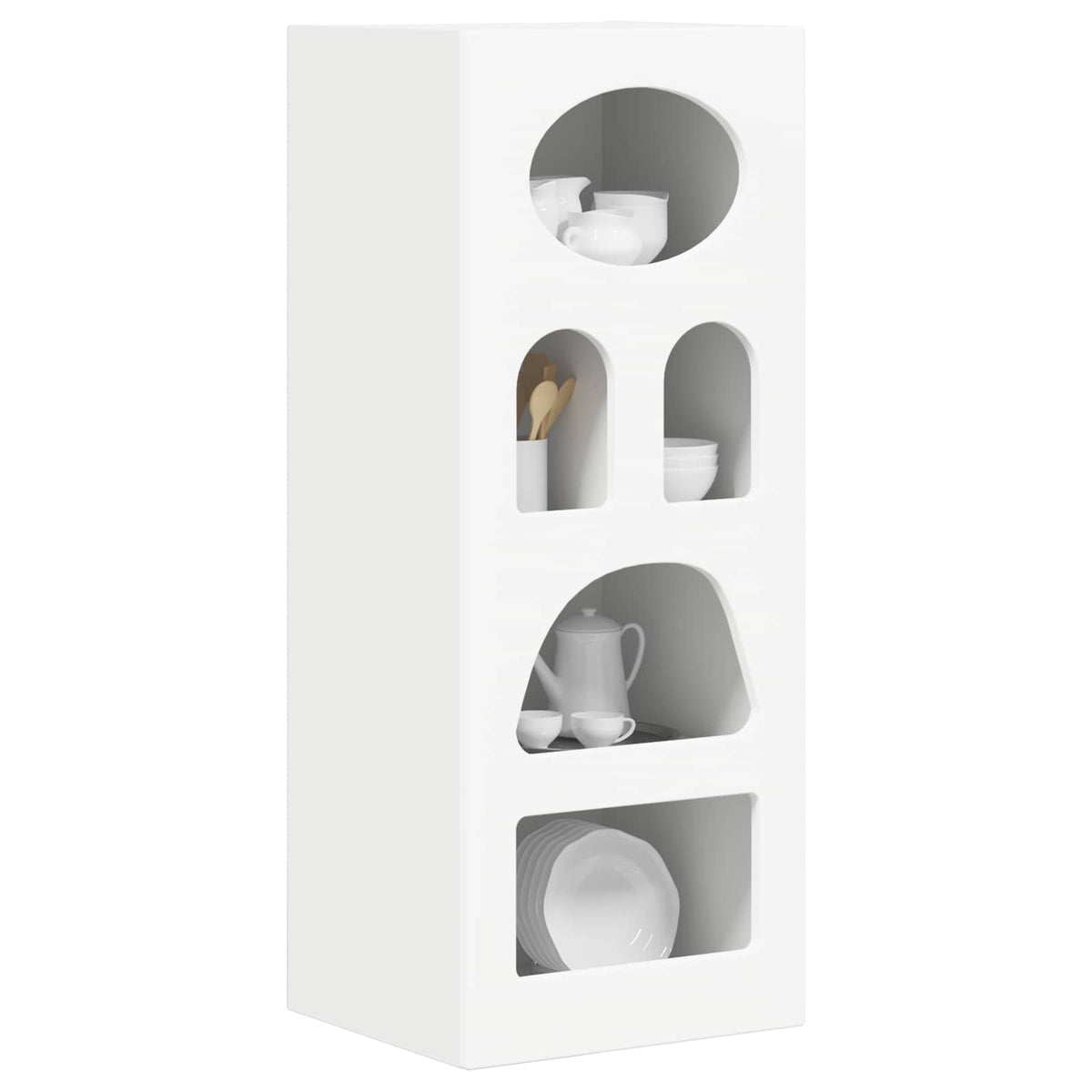Sideboard ELST 40 x 35 x 100.5 cm Engineered Wood White