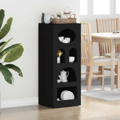Sideboard ELST 40 x 35 x 100.5 cm Engineered Wood Black