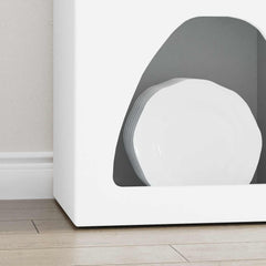 vidaXL Sideboard ELST White 40 x 35 x 100.5 cm Engineered Wood 5