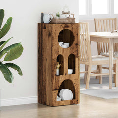 Sideboard ELST 40 x 35 x 100.5 cm Engineered Wood Old wood