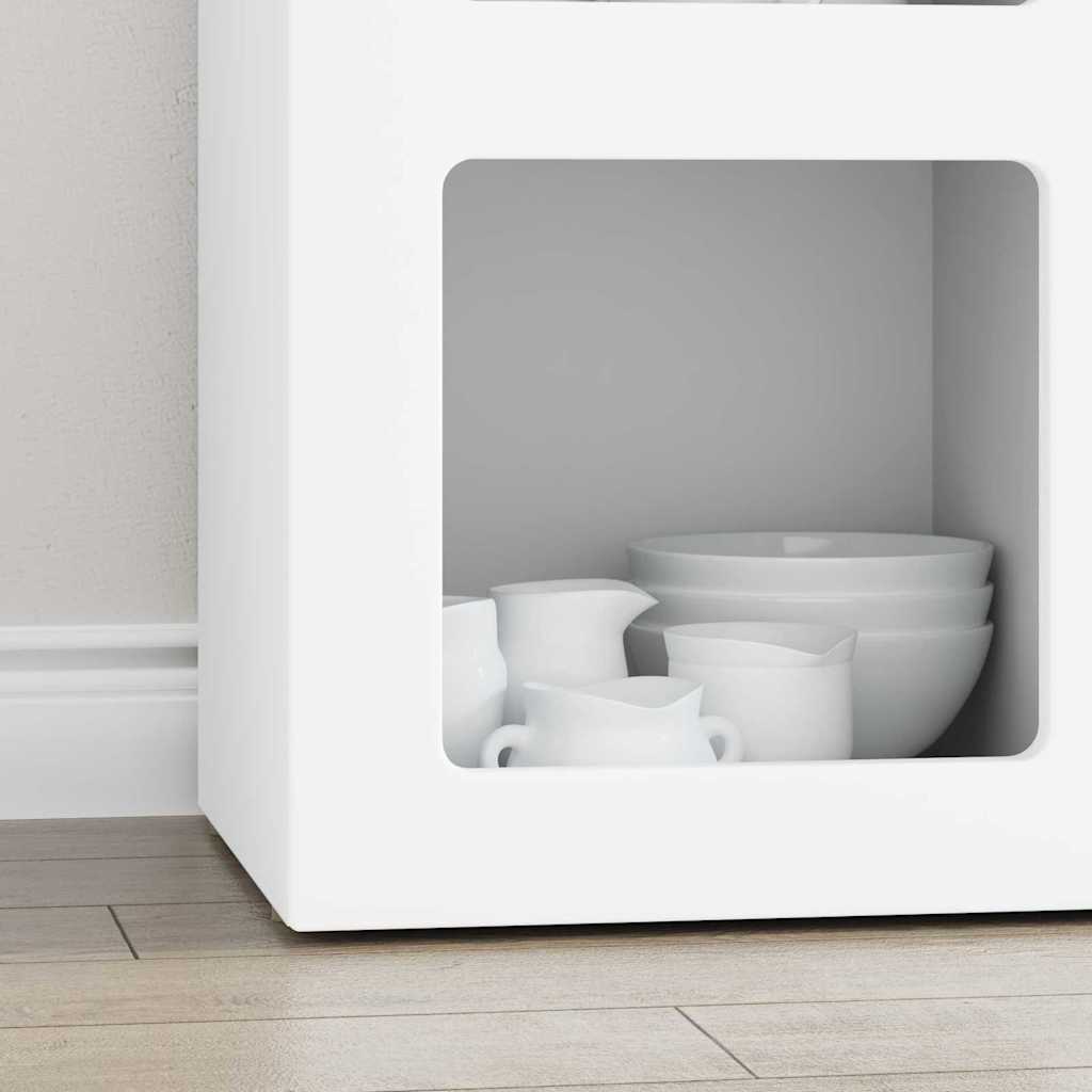Sideboard ELST 59 x 35 x 80.5 cm Engineered Wood White