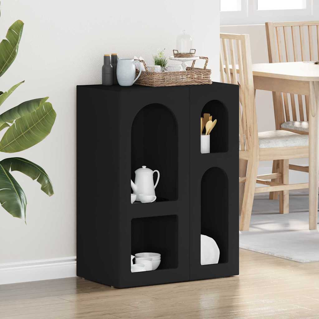 Sideboard ELST 59 x 35 x 80.5 cm Engineered Wood Black