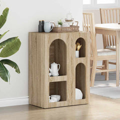 Sideboard ELST 59 x 35 x 80.5 cm Engineered Wood Sonoma oak