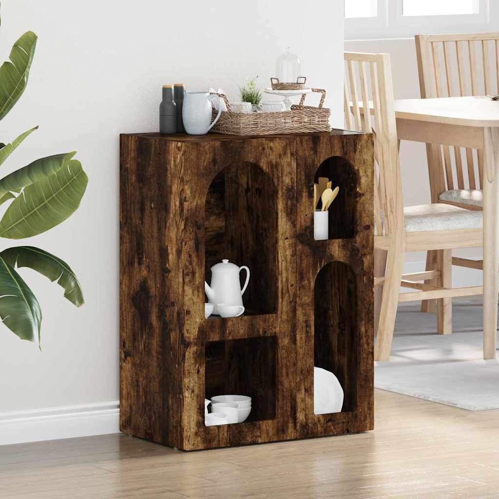Sideboard ELST 59 x 35 x 80.5 cm Engineered Wood Smoked oak