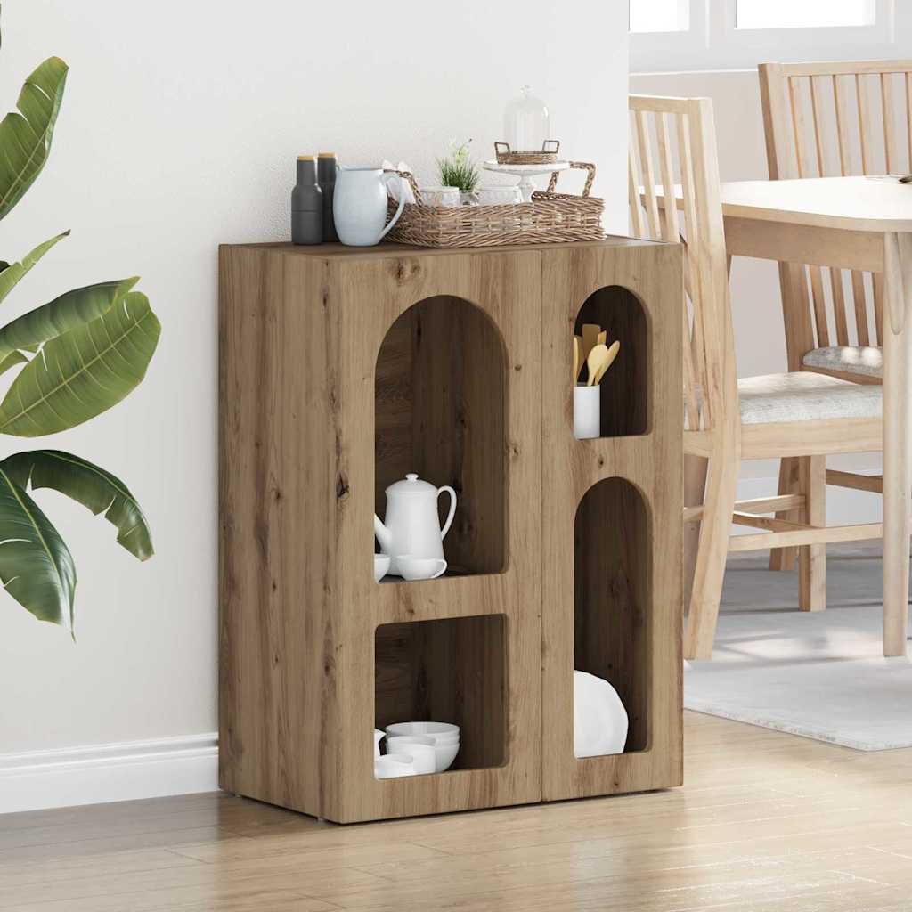 Sideboard ELST 59 x 35 x 80.5 cm Engineered Wood Artisan oak