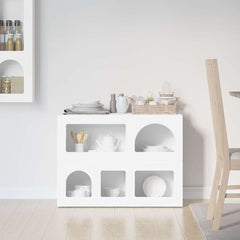 vidaXL Sideboard ELST White 80.5 x 35 x 59 cm Engineered Wood 4
