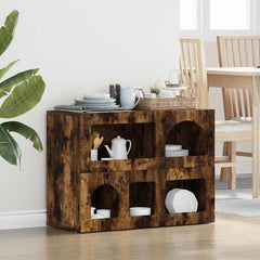 Sideboard ELST 80.5 x 35 x 59 cm Engineered Wood Smoked oak