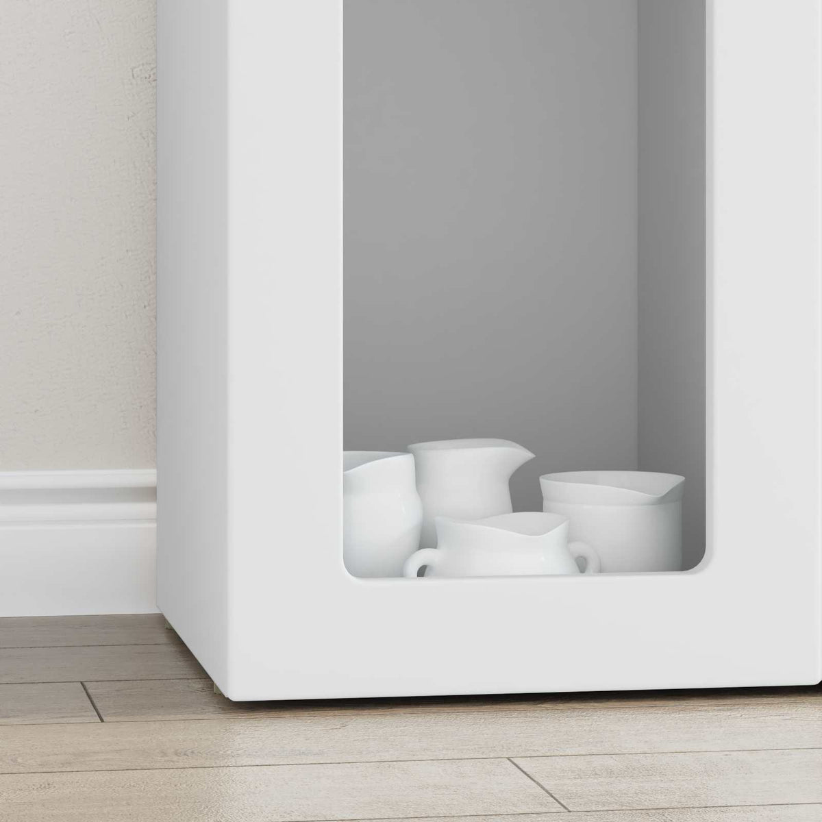 Sideboard ELST 59 x 35 x 100.5 cm Engineered Wood White
