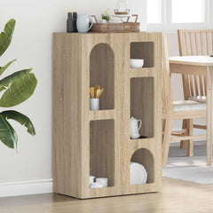 Sideboard ELST 59 x 35 x 100.5 cm Engineered Wood Sonoma oak