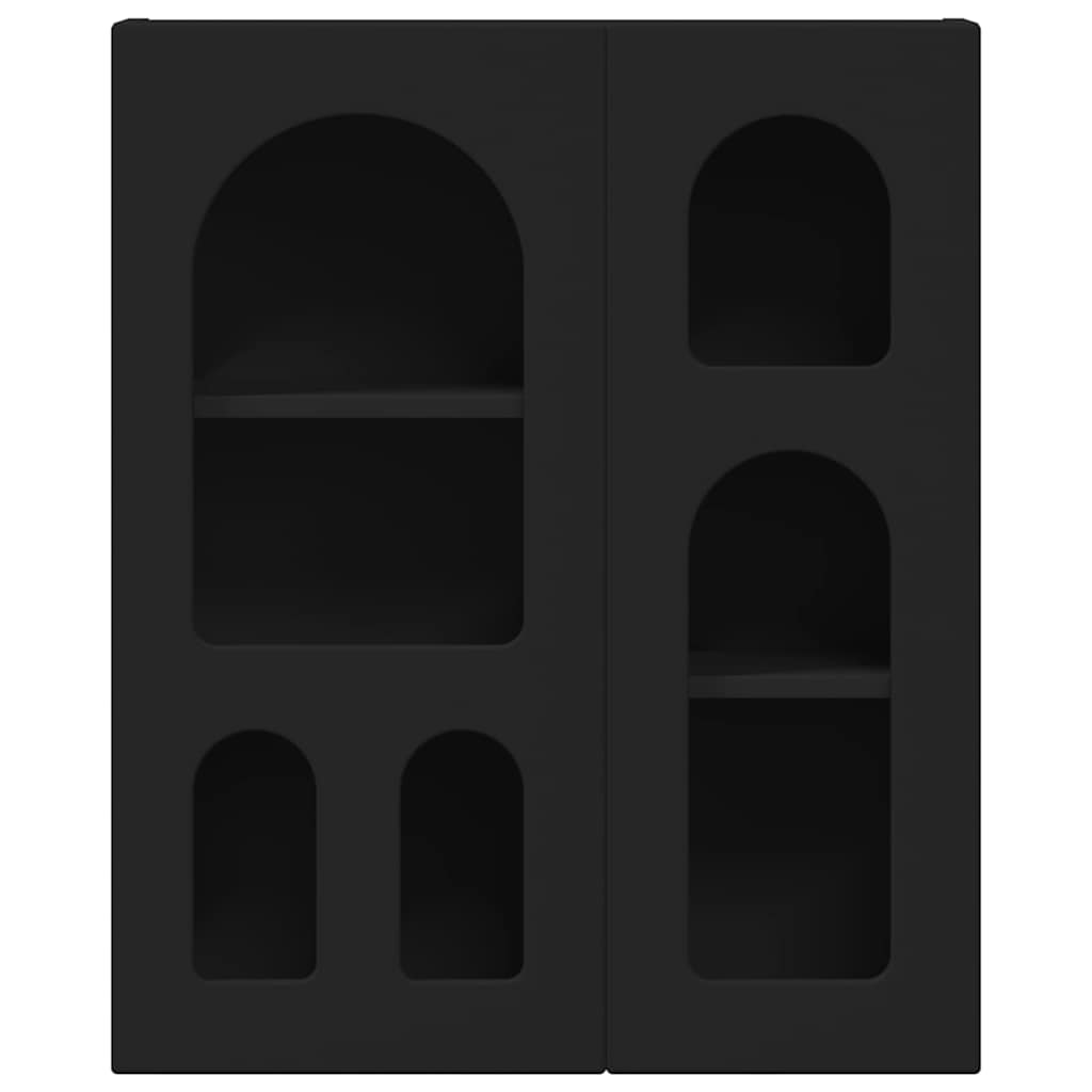 vidaXL Hanging Cabinet ELST Black 59 x 20 x 71.5 cm Engineered Wood 5