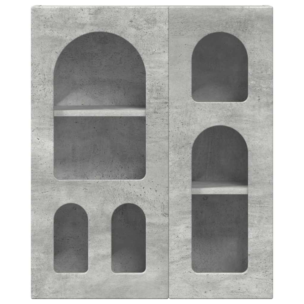 vidaXL Hanging Cabinet with Shelf ELST Concrete Grey 59 x 20 x 71.5 cm 5
