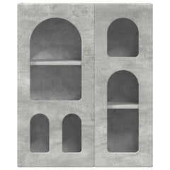 vidaXL Hanging Cabinet with Shelf ELST Concrete Grey 59 x 20 x 71.5 cm 5