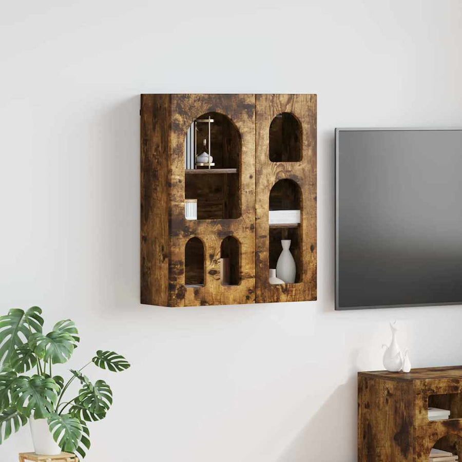 Hanging Cabinet with Shelf ELST Smoked Oak
