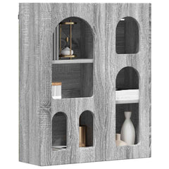 vidaXL Hanging Cabinet with Shelf ELST Grey Sonoma 59 x 20 x 71.5 cm 3