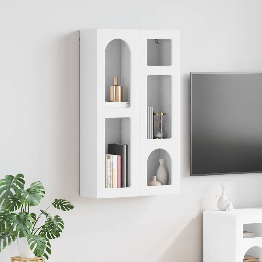 vidaXL Hanging Cabinet ELST White 59 x 20 x 100 cm Engineered Wood 1