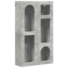 vidaXL Hanging Cabinet with Shelf ELST Concrete Grey 59 x 20 x 100 cm 2