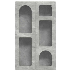 vidaXL Hanging Cabinet with Shelf ELST Concrete Grey 59 x 20 x 100 cm 5