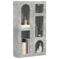 vidaXL Hanging Cabinet with Shelf ELST Concrete Grey 59 x 20 x 100 cm 3