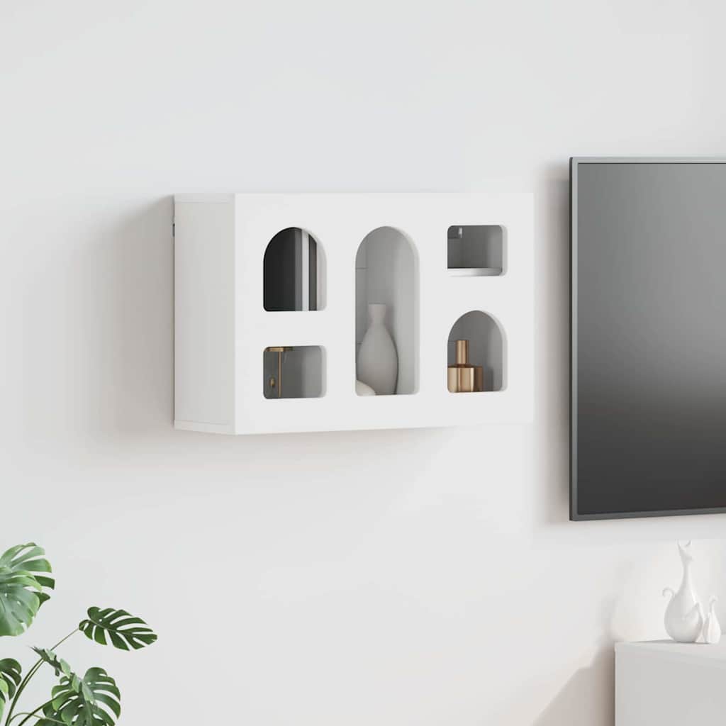 vidaXL Hanging Cabinet ELST White 60 x 20 x 40 cm Engineered Wood 1
