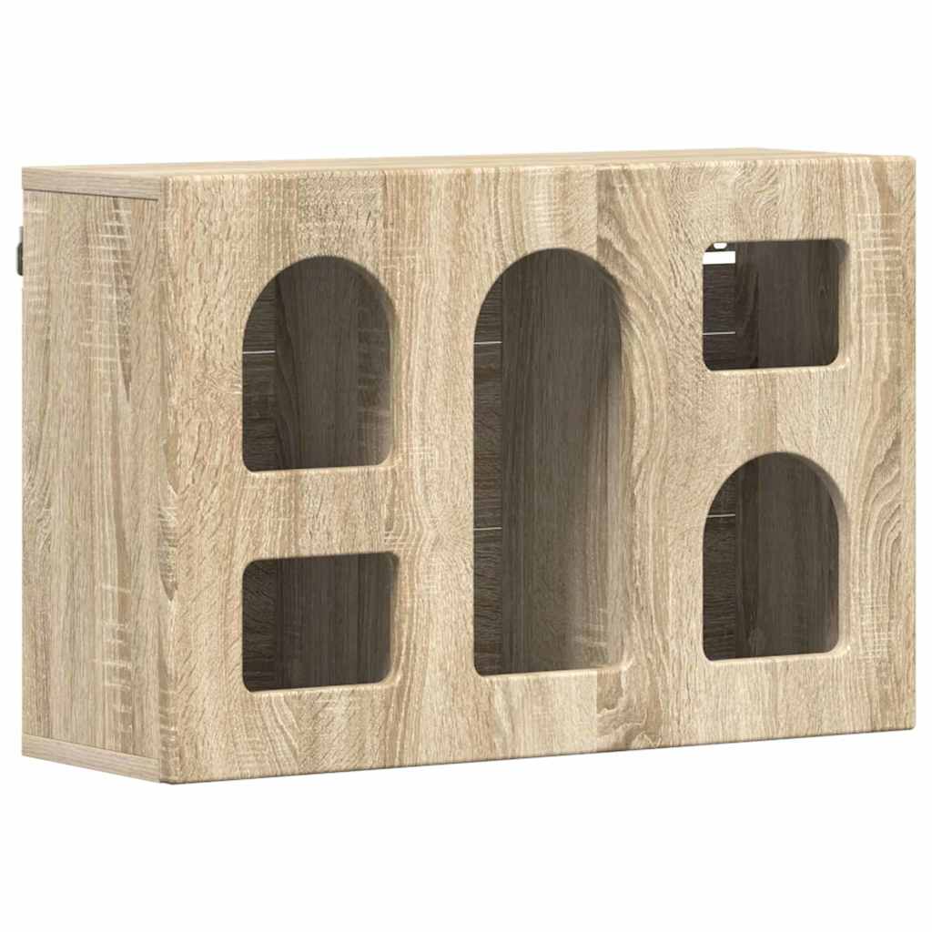 vidaXL Hanging Cabinet ELST Sonoma Oak 60 x 20 x 40 cm Engineered Wood 2