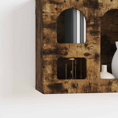 vidaXL Hanging Cabinet ELST Smoked Oak 60 x 20 x 40 cm Engineered Wood 5